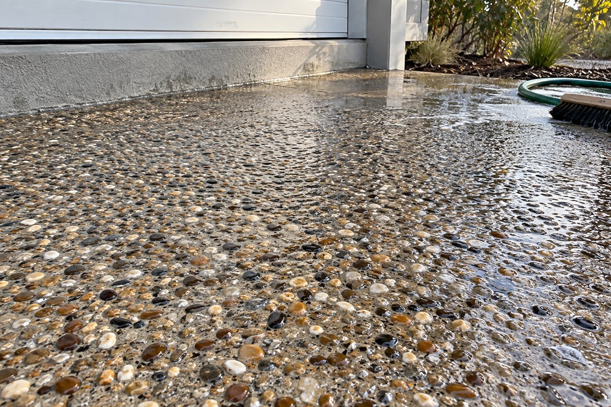 Illustrative photo for Exposed aggregate driveways in Kalkallo